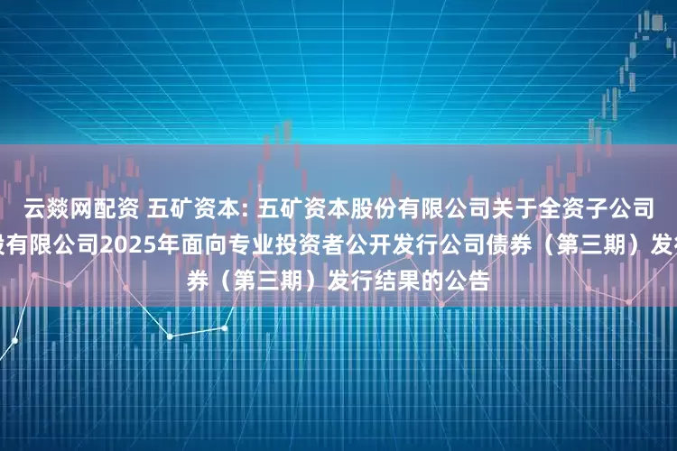 云燚网配资 五矿资本: 五矿资本股份有限公司关于全资子公司五矿资本控股有限公司2025年面向专业投资者公开发行公司债券（第三期）发行结果的公告